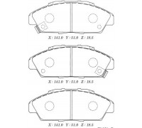 КОЛОДКИ ТОРМОЗНЫЕ D5053M (ПЕРЕД.) HONDA ACCORD1.8/2.0 89-97                                         