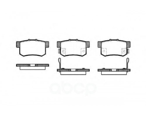 КОЛОДКИ ТОРМОЗНЫЕ D5066M  ACCORD,CR-V 02-,CIVIC 99-, INTEGRA,LEGEND                                 