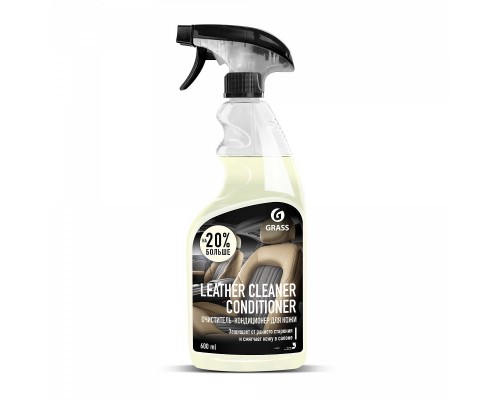 ОЧИСТИТЕЛЬ КОЖИ GRASS LEATHER CLEANER (600 МЛ) (ФЛАКОН)                                           