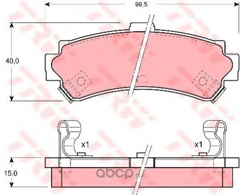 КОЛОДКИ ТОРМОЗНЫЕ GDB3115 TOYOTA CROWN NISSAN ALMERA N15                                            