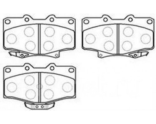 КОЛОДКИ ТОРМОЗНЫЕ HP5048 ПЕРЕД. TOYOTA LAND CRUISER 84-, HILUX                                      