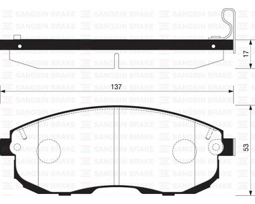 КОЛОДКИ ТОРМОЗНЫЕ SP1183 NISSAN TIIDA E11. TEANA J31/32. JUKE F15                                   