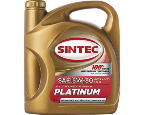 МАСЛО МОТОРНОЕ SINTEC ПЛАТИНУМ 7000 5W30 ACEA A5/B5 (4 Л) СИНТ.                                   