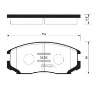 КОЛОДКИ ТОРМОЗНЫЕ SP1142 MITSUBISHI                                                                 