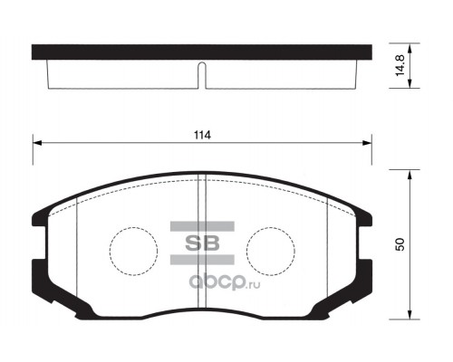 КОЛОДКИ ТОРМОЗНЫЕ SP1142 MITSUBISHI                                                                 
