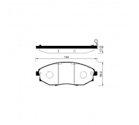 КОЛОДКИ ТОРМОЗНЫЕ SP1193 CHEVROLET EPICA                                                            