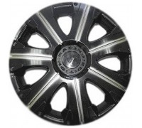 КОЛПАКИ КОЛЕСНЫЕ ДЕКОРАТИВНЫЕ R14 SUPER BLACK STAR РАСИНГ (4 ШТ.)                                 