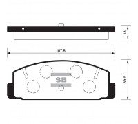 КОЛОДКИ ТОРМОЗНЫЕ SP2028 (ЗАД.) MAZDA 6/ATENZA                                                      
