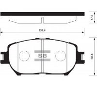 КОЛОДКИ ТОРМОЗНЫЕ SP2037 TOYOTA CAMRY01-, LEXUS ES300,AVENSIS                                       