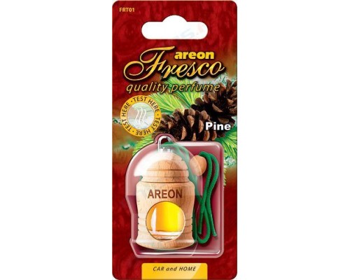 АРОМАТИЗАТОР ПОДВЕСНОЙ (ХВОЯ) AREON FRESCO (ДЕРЕВЯННАЯ БУТЫЛОЧКА)                                 