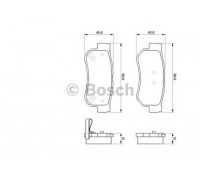 КОЛОДКИ ТОРМОЗНЫЕ 0986424728 ЗАДН. 0986424728 HYUNDAI, KIA, SSANGYONG                               