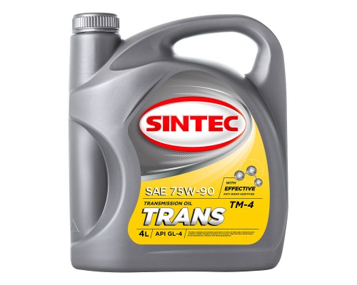 МАСЛО ТРАНСМИССИОННОЕ SINTEC ТМ-4 75W90 GL-4 (4 Л)                                                
