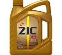 МАСЛО МОТОРНОЕ ZIC X9 5W-40 SP A3/B3/B4 СИНТЕТИЧЕСКОЕ 4 Л                                           