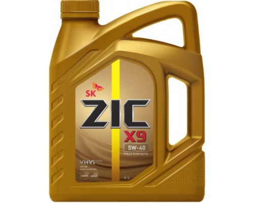 МАСЛО МОТОРНОЕ ZIC X9 5W-40 SP A3/B3/B4 СИНТЕТИЧЕСКОЕ 4 Л                                           