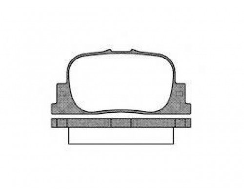 КОЛОДКИ ТОРМОЗНЫЕ D2187 ЗАДН. TOYOTA CAMRY,VISTA,OPA, LIFAN SOLANO                                  