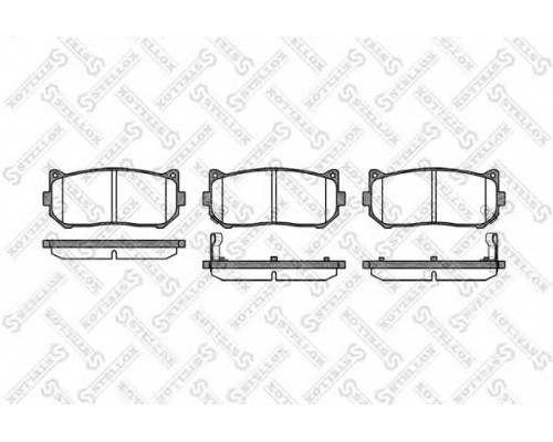 КОЛОДКИ ТОРМОЗНЫЕ 660002SX ПЕРЕД. KIA SHUMA (99-) CLARUS (96-)                                      