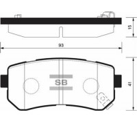 КОЛОДКИ ТОРМОЗНЫЕ SP1196 KIA SPORTAGE, HYUNDAI IX 35 09-                                            