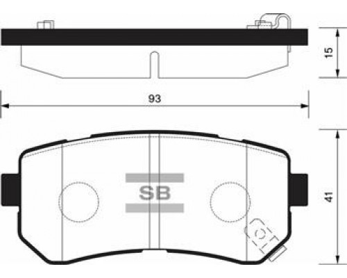 КОЛОДКИ ТОРМОЗНЫЕ SP1196 KIA SPORTAGE, HYUNDAI IX 35 09-                                            