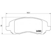 КОЛОДКИ ТОРМОЗНЫЕ 0804.31 MITSUBISHI LANCER IX, X, ASX                                              