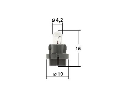 ЛАМПА ПАНЕЛИ ПРИБОРОВ T4.2 14V 0,8W 1563                                                            