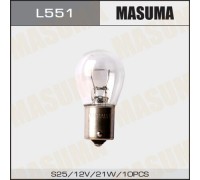 ЛАМПА ПОДСВЕТКИ P21W 12V 21W MASUMA (BA15S, S25)                                                  