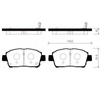 КОЛОДКИ ТОРМОЗНЫЕ SP1232 TOYOTA COROLLA, YARIS 01-, LIFAN SOLANO                                    