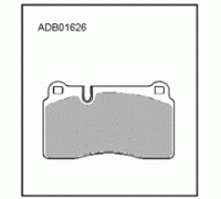 КОЛОДКИ ТОРМОЗНЫЕ ПЕРЕД. VW TOUAREG 2.5/3.0/3.2 02- ADB01626                                        