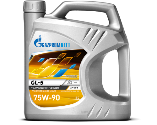 МАСЛО ТРАНСМИССИОННОЕ GAZPROMNEFT GL-5 75W-90 ПОЛУСИНТЕТИЧЕСКОЕ 4 Л                                 