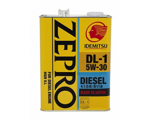 МАСЛО МОТОРНОЕ IDEMITSUZEPRO DIESEL DL-1 5W-30 SN/CF  F-S 4Л                                      
