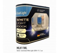 ЛАМПА ГАЛОГЕННАЯ H11 12V 55W CLEARLIGHT WHITELIGHT 4300K 2ШТ.                                     