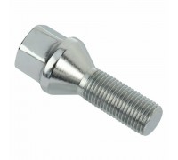 БОЛТ КОЛЕСНЫЙ КОНУС АЭД M12*28*1,25 ХРОМ                                                            