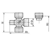 КРЕСТОВИНА РУЛЕВОГО ВАЛА TOYOTA CAMRY ACV3//MCV3/ 2001-2006 ST1539                                  