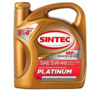 МАСЛО МОТОРНОЕ SINTEC 5W/40 ПЛАТИНУМ 7000 A3/B4 АКЦИЯ 4Л.+1Л (СИНТ.) 600227                       