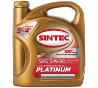 МАСЛО МОТОРНОЕ SINTEC 5W/30 ПЛАТИНУМ 7000 A3/B4 АКЦИЯ 4Л.+1Л (СИНТ.) 600223                       