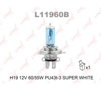 ЛАМПА ГАЛОГЕННАЯ H19 12V 60/55W LYNXAUTO (PU43T-3)                                                