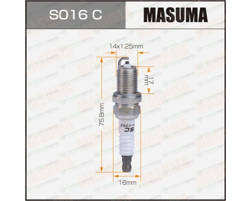 СВЕЧИ MASUMA ВАЗ-2110/12 16-ТИ КЛ. ИНЖ.,BKR5ES-11 (НИКЕЛЬ)                                          
