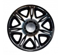 КОЛПАКИ КОЛЕСНЫЕ ДЕКОРАТИВНЫЕ R15 SUPER SILVER STAR НАСКАР (4 ШТ.)                                