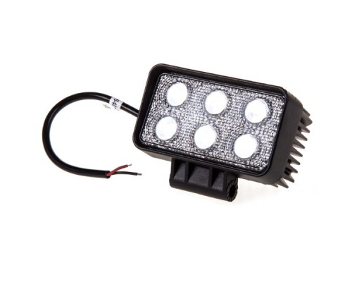ФАРА ПРОТИВОТУМАННАЯ OFF ROAD SKYWAY (ПРЯМОУГОЛЬНАЯ, 12V/24V, 18W, 6 ДИОДОВ, ДАЛЬНИЙ СВЕТ) (1 ШТ.)