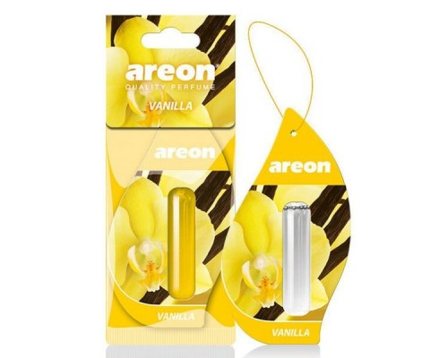 АРОМАТИЗАТОР ПОДВЕСНОЙ (VANILLA/ВАНИЛЬ) (5 МЛ) ЖИДКИЙ AREON REFRESHMENT LIQUID                    