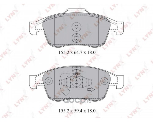 КОЛОДКИ ТОРМОЗНЫЕ BD-6317 RENAULT ARKANA 19> / KAPTUR 13> / DUSTER I, II 11-                        
