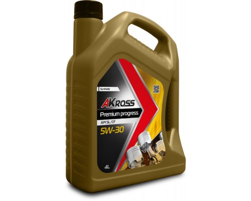МАСЛО МОТОРНОЕ AKROSS PREMIUM PROGRESS 5W-30 SL/СF СИНТЕТИЧЕСКОЕ 4 Л                                