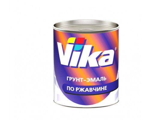 ГРУНТ-ЭМАЛЬ ПО РЖАВЧИНЕ ВИКА ТРАНСПОРТНО-КРАСНЫЙ RAL3020 0.9КГ                                      