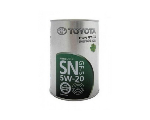 МАСЛО МОТОРНОЕ TOYOTA 08880-10606 5W-20 SN (СИН,1Л)                                                 