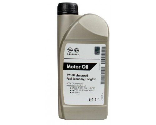 МАСЛО МОТОРНОЕ 93165690 OPEL GM 5W30 (СИН.1Л.)                                                      