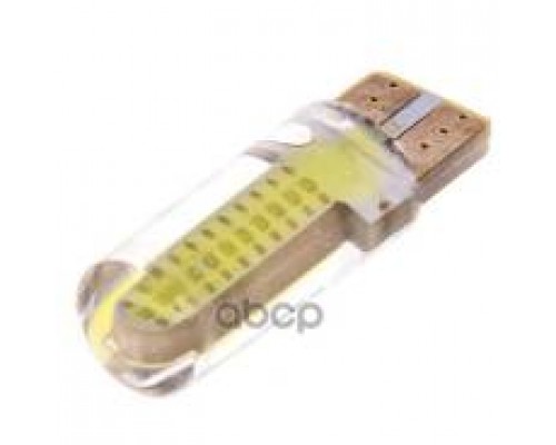 ЛАМПА ПОДСВЕТКИ W5W 12V SKYWAY (T10, 2 COB ДИОДА, 1-КОНТ БЕЛАЯ)                                   