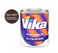 ГРУНТ-ЭМАЛЬ ПО РЖАВЧИНЕ ВИКА ШОКОЛАДНО-КОРИЧНЕВЫЙ RAL8017 0.9КГ                                     
