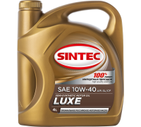 МАСЛО МОТОРНОЕ SINTEC LUXE 5000 SL/CF 10W/40 (П/СИНТ. 4 Л) 600232                                 