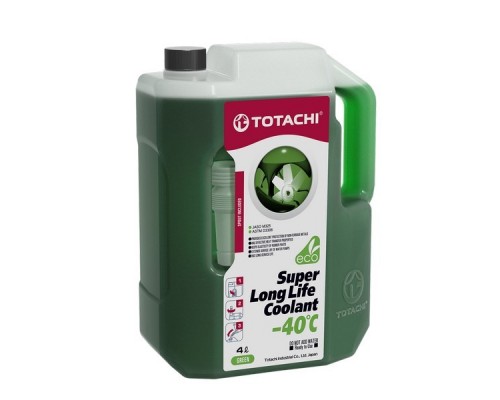 АНТИФРИЗ TOTACHI SUPER LONG LIFE COOLANT -40 С ЗЕЛЕНЫЙ 4 КГ                                         