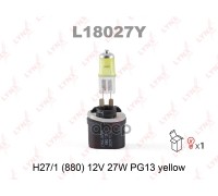 ЛАМПА АВТО H27W/1 12V-27W  L18027Y PGJ13 ЖЕЛТАЯ                                                     
