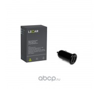 УСТРОЙСТВО ЗАРЯДНОЕ ДЛЯ ТЕЛЕФОНА LECAR (2ХUSB 2.1А , 12/24В)                                      